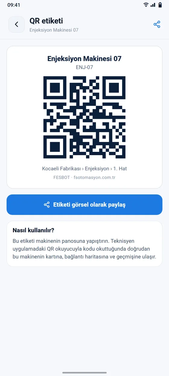 QR etiketi: Enjeksiyon Makinesi 07